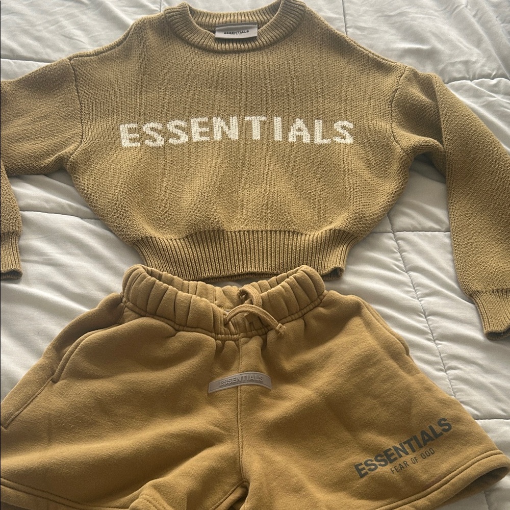 Essentials Kids Brown Shorts